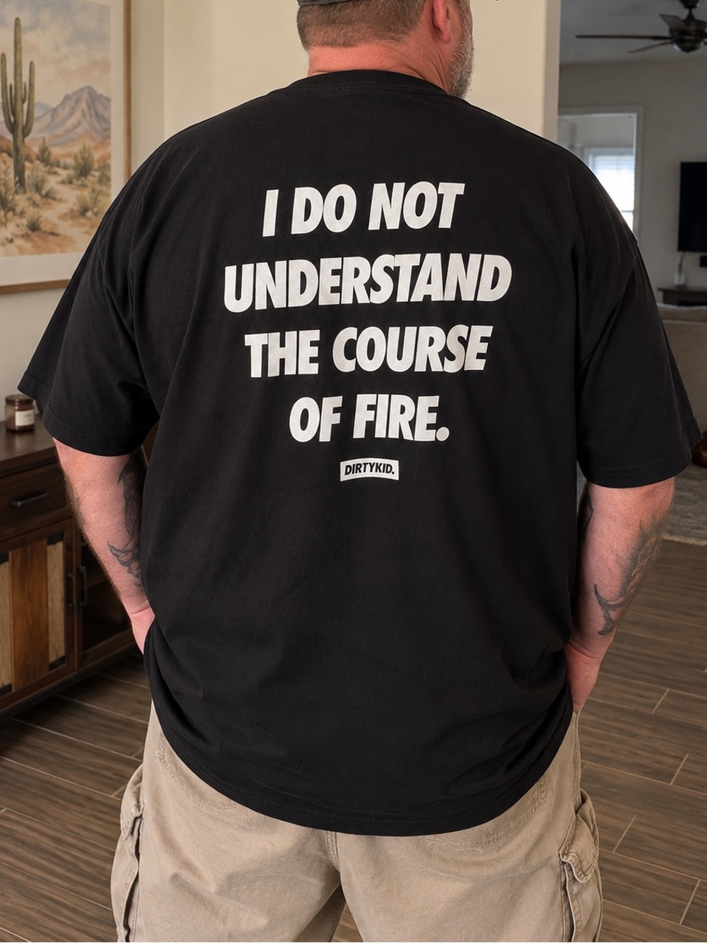Dirty Kid Course of Fire Graphic Tee Men’s 3XL Black